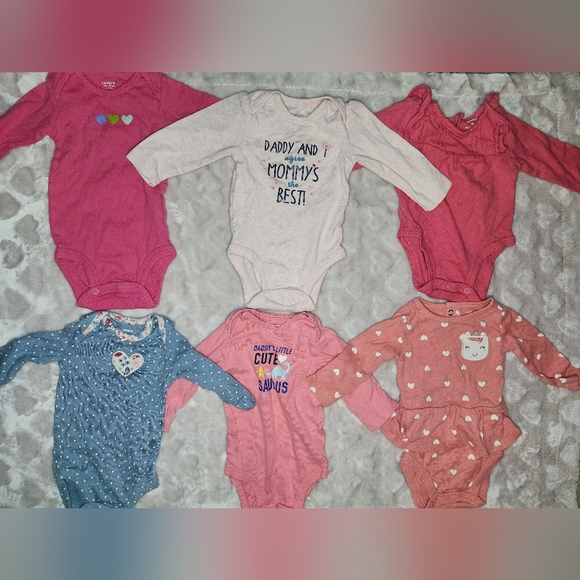 3M Clothing 10 PC Set Long Sleeve Baby Girls Infant Lot $20 - Picture 4 of 5
